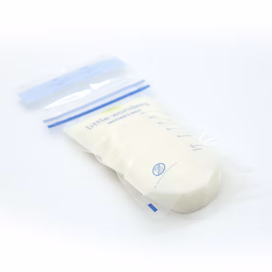 180ml, 200ml 더블 지퍼가 달린 도매 아기 제품 모유 수유 우유 저장 가방
