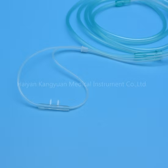부드러운 팁이 있는 PVC 일회용 산소 비강 튜브